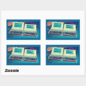 ヴィンテージ葉巻男の赤ちゃん発表 長方形シール (シート)