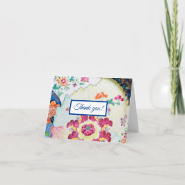 ヴィンテージ葉折りサンキューカード サンキューカード