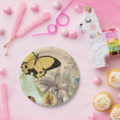 ヴィンテージ葉書 ペーパープレート (パーティー)