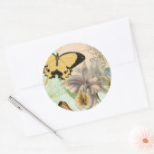 ヴィンテージ葉書 ラウンドシール (封筒)