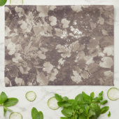 ヴィンテージ葉 キッチンタオル (折り畳み)