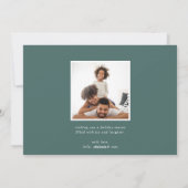 ヴィンテージ葉 |ホリデーフォトカード シーズンカード (裏面)