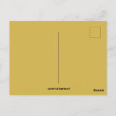 ヴィンテージ葡萄と葉感謝祭 ポストカード (裏面)