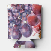 ヴィンテージ葡萄の水彩秋のカード 缶クーラー (裏面)