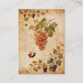 ヴィンテージ葡萄アート 名刺