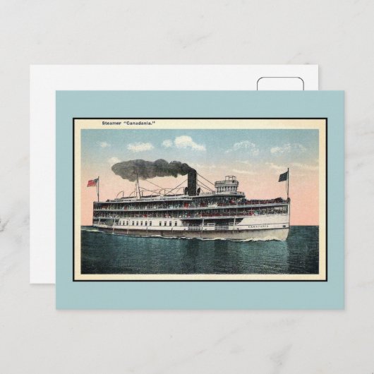 ヴィンテージ蒸しカナダニア ポストカード (正面/裏面)