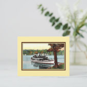 ヴィンテージ蒸し湖ボモシーラットランドVT ポストカード (スタンド正面)