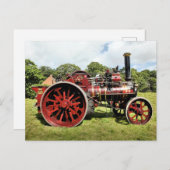 ヴィンテージ蒸気けん引機関 ポストカード (正面/裏面)