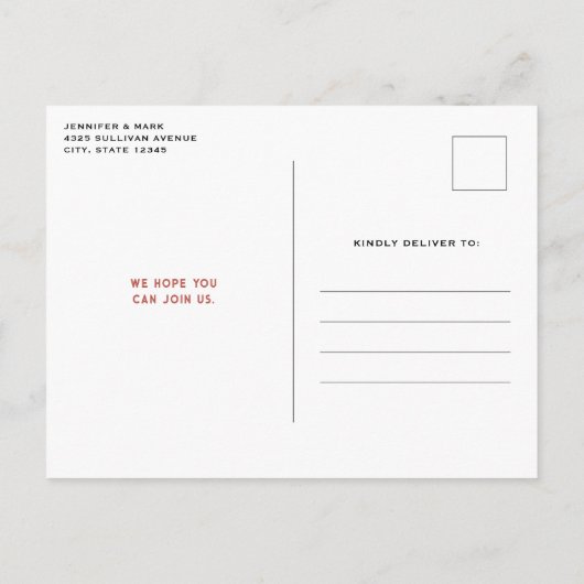 ヴィンテージ蒸気列車の伝統的クリスマス インビテーションポストカード (裏面)