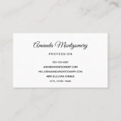 ヴィンテージ蒸気列車の伝統的クリスマス 名刺 (裏面)