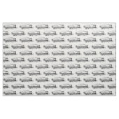 ヴィンテージ蒸気列車イラストレーションパターン ファブリック (ファットクウォーター)