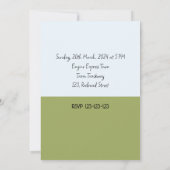 ヴィンテージ蒸気列車オン鉄道軌道芸術誕生日 招待状 (裏面)