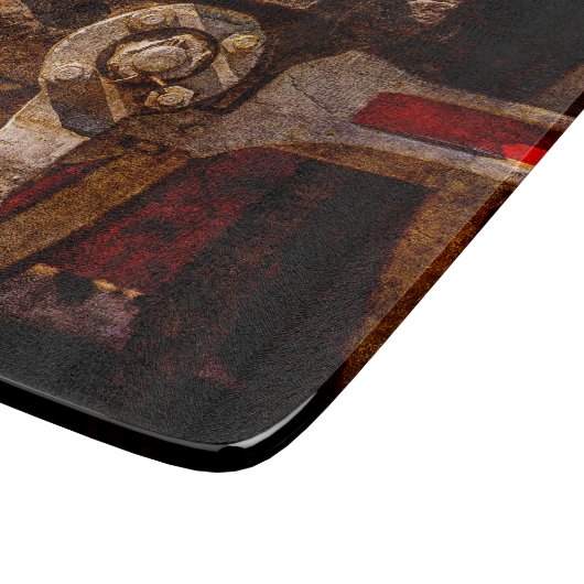 ヴィンテージ蒸気列車ギア カッティングボード (角)