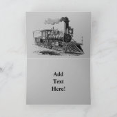 ヴィンテージ蒸気列車サンキューカード サンキューカード (内部)