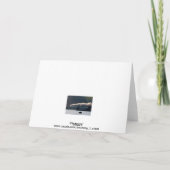 ヴィンテージ蒸気列車ハッピーバースデー カード (裏面)