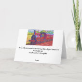 ヴィンテージ蒸気列車レール愛好家の父の日カード カード (裏面)