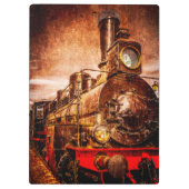 ヴィンテージ蒸気列車 クリップボード (裏面)