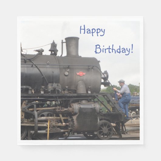 ヴィンテージ蒸気列車 スタンダードランチョンナプキン (正面)