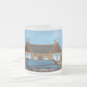 ヴィンテージ蒸気列車 フロストグラスマグカップ (中央)