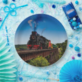 ヴィンテージ蒸気列車 ペーパープレート (パーティー)