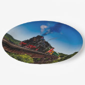 ヴィンテージ蒸気列車 ペーパープレート (アングル)