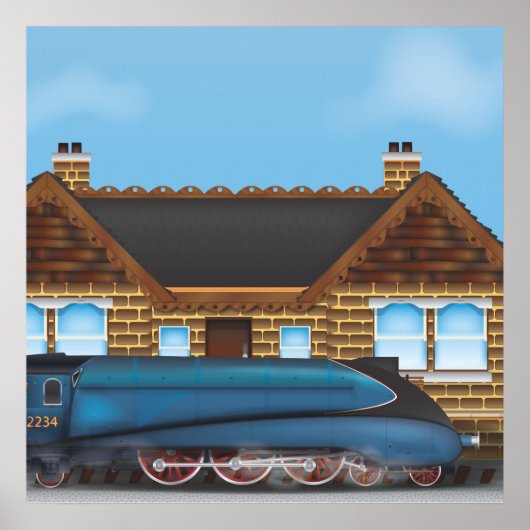 ヴィンテージ蒸気列車 ポスター (正面)