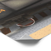 ヴィンテージ蒸気列車 ポスター (角)