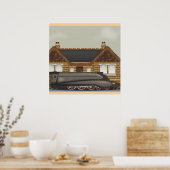 ヴィンテージ蒸気列車 ポスター (キッチン)