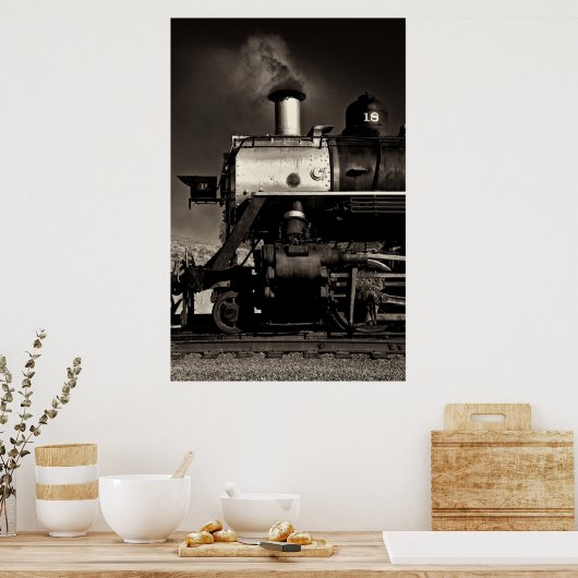 ヴィンテージ蒸気列車 ポスター (キッチン)