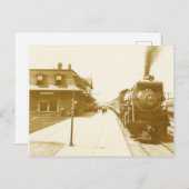 ヴィンテージ蒸気列車 ポストカード (正面/裏面)