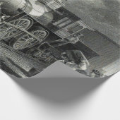 ヴィンテージ蒸気列車 ラッピングペーパー (角)