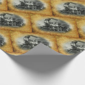 ヴィンテージ蒸気列車 ラッピングペーパー (角)