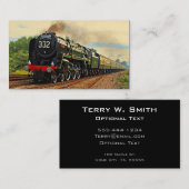 ヴィンテージ蒸気列車 名刺 (正面/裏面)