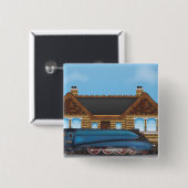 ヴィンテージ蒸気列車 缶バッジ (正面&裏面)