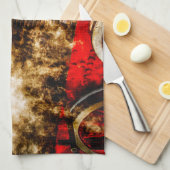 ヴィンテージ蒸気列車 – 蒸気 キッチンタオル (四つ折り)