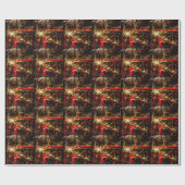 ヴィンテージ蒸気列車 – 蒸気 ラッピングペーパー (フラット)