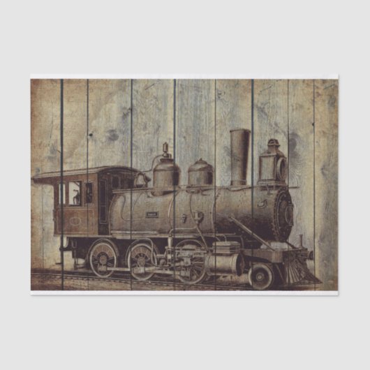 ヴィンテージ蒸気列車 薄葉紙 (正面)