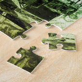 ヴィンテージ蒸気機関機関車 ジグソーパズル (側面)