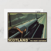 ヴィンテージ蒸気機関車はがき ポストカード (正面/裏面)