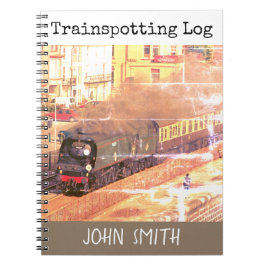 ヴィンテージ蒸気機関車タンミヤ、列車バフ ノートブック