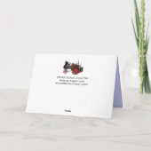 ヴィンテージ蒸気機関車ミュージカル父の日 カード (裏面)