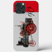 ヴィンテージ蒸気機関車モノグラム Case-Mate iPhoneケース (裏面)