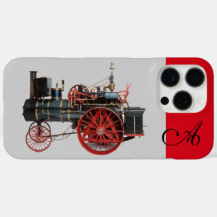 ヴィンテージ蒸気機関車モノグラム iPhone 16 PRO MAXケース