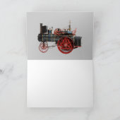 ヴィンテージ蒸気機関車父の日 カード (内部)