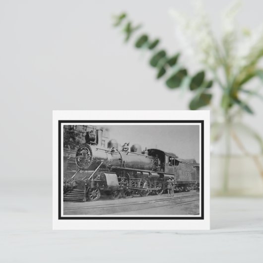 ヴィンテージ蒸気機関車鉄道 ポストカード (スタンド正面)