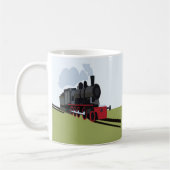 ヴィンテージ蒸気機関車 コーヒーマグカップ (左)