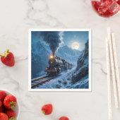 ヴィンテージ蒸気機関車 スタンダードカクテルナプキン (インサイチュ)