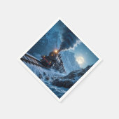 ヴィンテージ蒸気機関車 スタンダードカクテルナプキン (角)