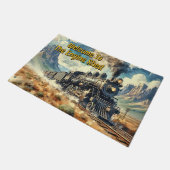 ヴィンテージ蒸気機関車 ドアマット (アングル)