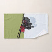 ヴィンテージ蒸気機関車 ハンドタオル (ハンドタオル)